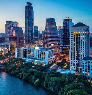 Austin skyline at night