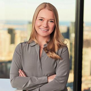 woman standing smiling